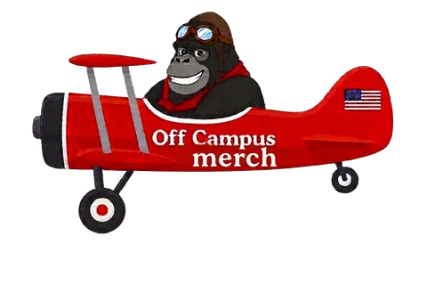 OFF CAMPUS MERCH plane